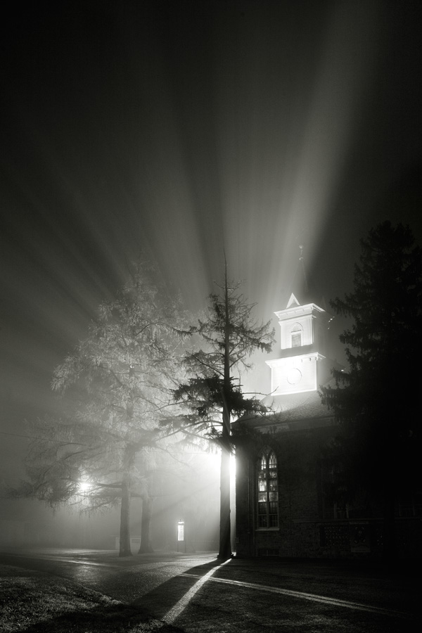 Foggy Night, Durham Church