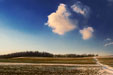 Tractor Path & Clouds