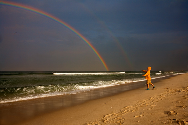 Double Rainbow, Island Beach