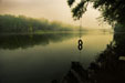 Tire Swing, Fog, Fisherman, Riegelsville Bridge