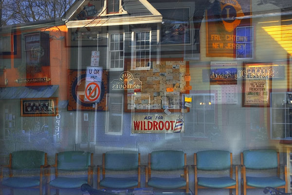 Frenchtown Barbershop, East Window