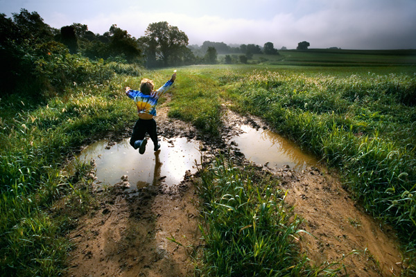 Puddle Jumping with Morning Glory